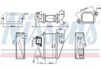 Intercooler, charge air cooler 961522 Nissens