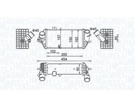 Intercooler, charge air cooler