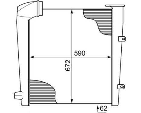 Intercooler, charge air cooler