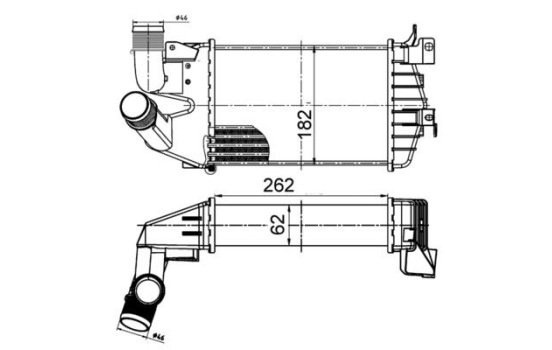 Intercooler, charge air cooler
