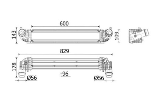 Intercooler, charge air cooler, Image 3