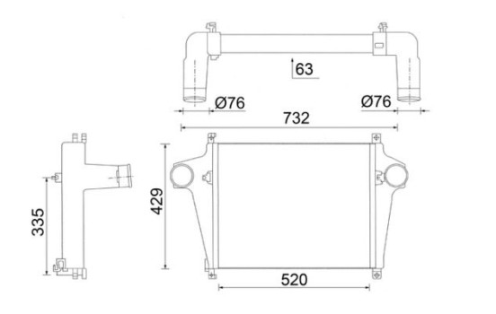 Intercooler, charge air cooler
