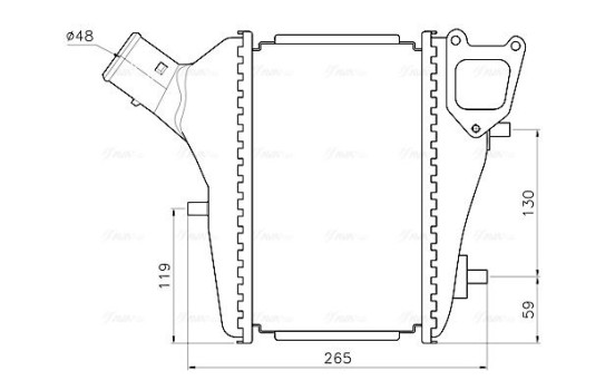 Intercooler, charge air cooler