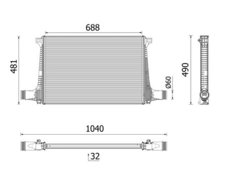 Intercooler, charge air cooler