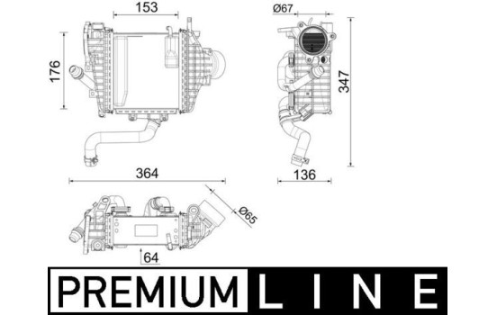 Intercooler, charge air cooler