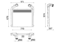 Intercooler, charge air cooler
