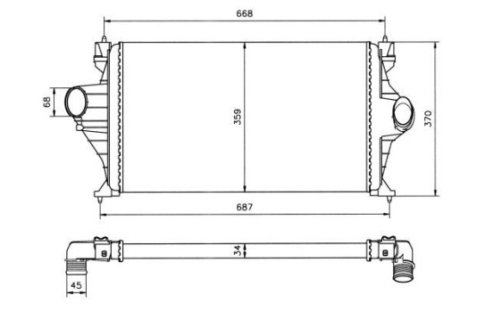 Intercooler, charge air cooler