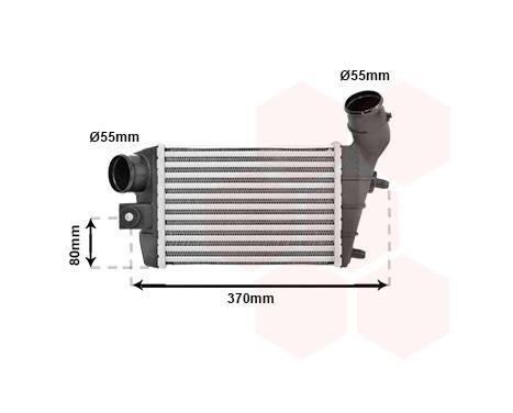 Intercooler, charger 01004086 International Radiators