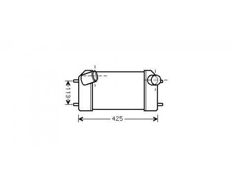 Intercooler, charger 02004181 International Radiators
