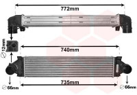 Intercooler, charger 02004218 International Radiators