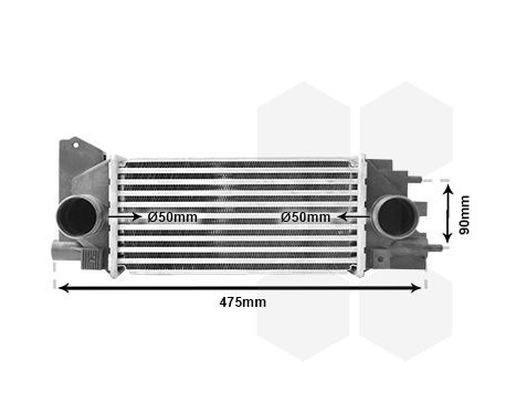 Intercooler, charger 02004231 International Radiators