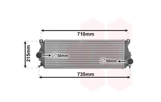 Intercooler, charger 02012703 International Radiators