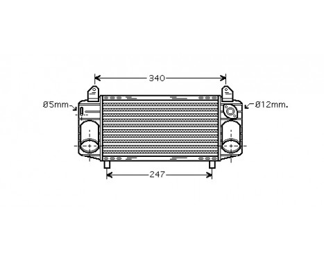 Intercooler, charger 03004192 International Radiators, Image 2