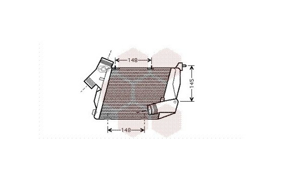 Intercooler, charger 03004216 International Radiators, Image 2