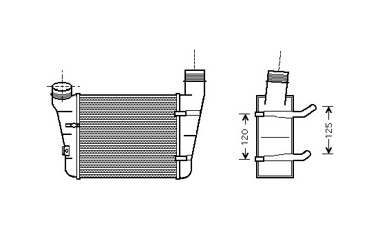 Intercooler, charger 03004221 International Radiators, Image 2