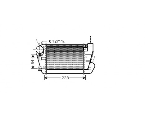 Intercooler, charger 03004250 International Radiators