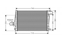 Intercooler, charger 03004259 International Radiators