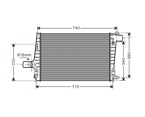 Intercooler, charger 03004259 International Radiators