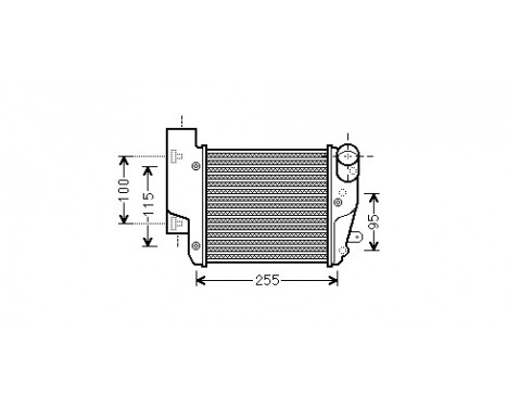 Intercooler, charger 03004304 International Radiators, Image 2