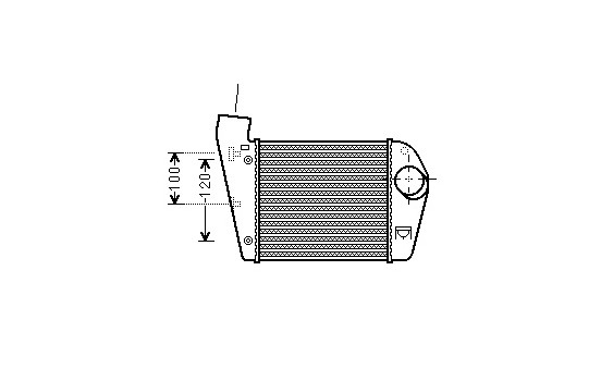 Intercooler, charger 03004308 International Radiators