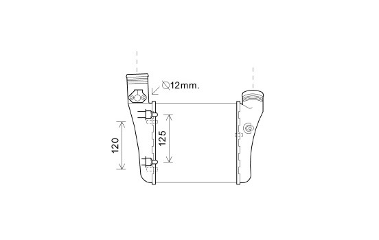 Intercooler, charger 03004333 International Radiators, Image 2