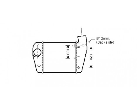 Intercooler, charger 03004350 International Radiators, Image 2