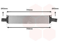Intercooler, charger 03014709 International Radiators