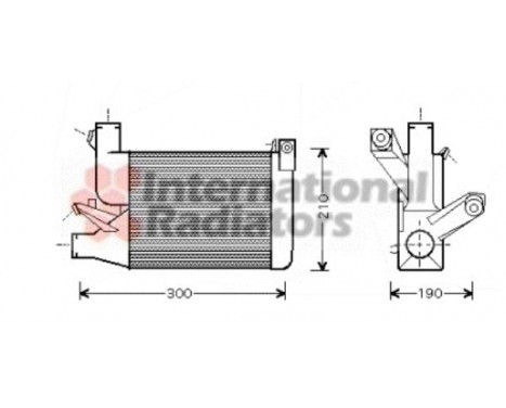Intercooler, charger 06004260 International Radiators, Image 2