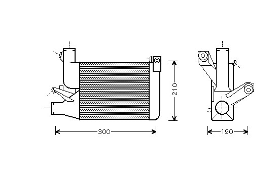 Intercooler, charger 06004260 International Radiators