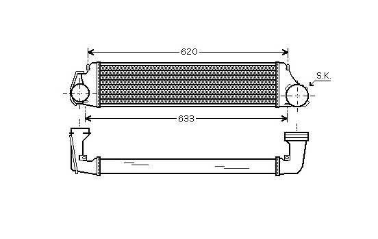 Intercooler, charger 06004282 International Radiators, Image 2