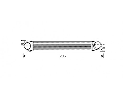 Intercooler, charger 06004340 International Radiators, Image 2