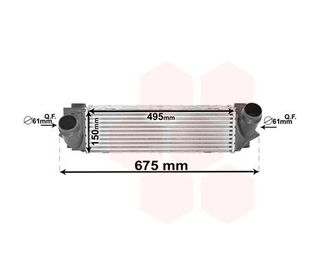 Intercooler, charger 06004494 International Radiators