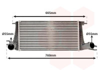 Intercooler, charger 06004577 International Radiators