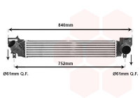 Intercooler, charger 06014700 International Radiators