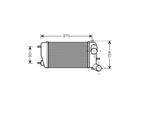 Intercooler, charger 09004212 International Radiators