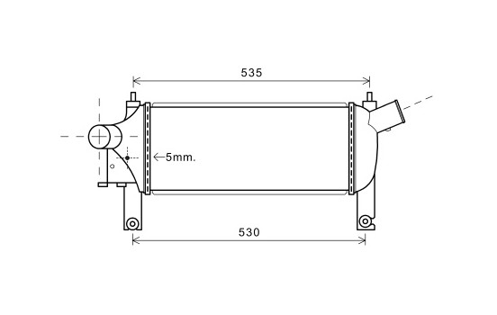 Intercooler, charger 13004339 International Radiators
