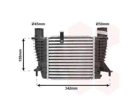 Intercooler, charger 13004356 International Radiators, Image 2