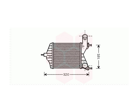 Intercooler, charger 17004280 International Radiators, Image 2