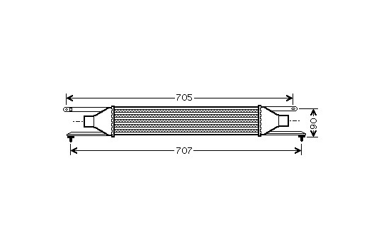 Intercooler, charger 17004319 International Radiators, Image 2