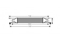 Intercooler, charger 17004320 International Radiators