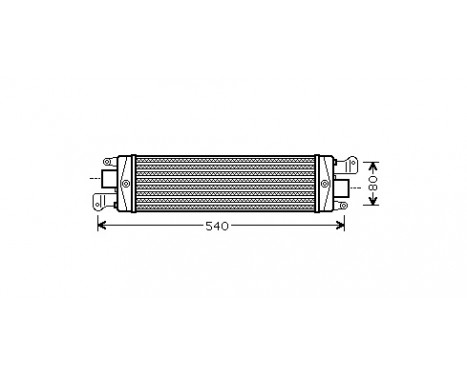 Intercooler, charger 17004337 International Radiators, Image 2