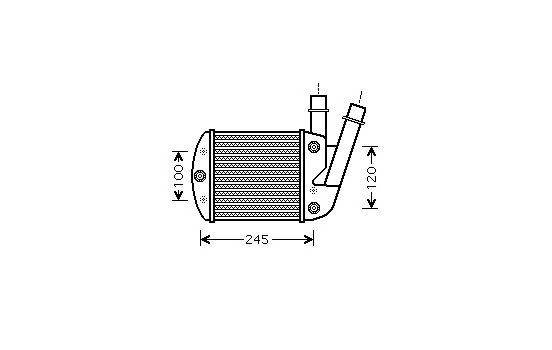 Intercooler, charger 17004340 International Radiators