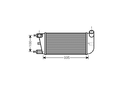 Intercooler, charger 17004352 International Radiators
