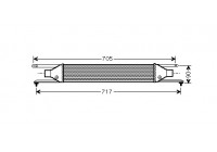 Intercooler, charger 17004354 International Radiators