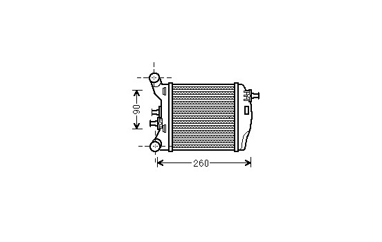 Intercooler, charger 17004375 International Radiators