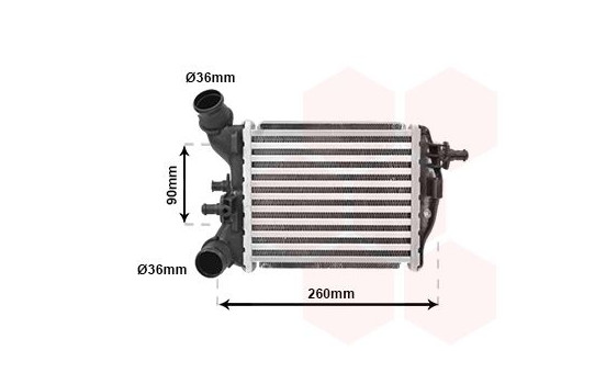 Intercooler, charger 17004375 International Radiators, Image 2