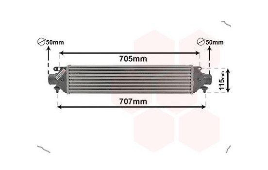 Intercooler, charger 17014708 International Radiators