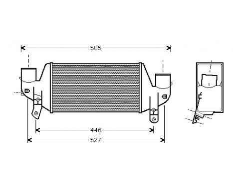 Intercooler, charger 18004313 International Radiators, Image 2