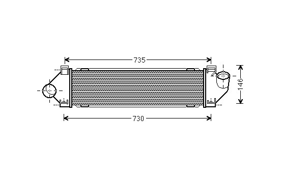 Intercooler, charger 18004480 International Radiators, Image 2