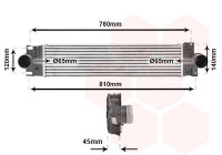 Intercooler, charger 18014713 International Radiators